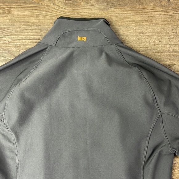 Lucy Women’s Charcoal Grey Performance Zip Up Light Weight Tech Jacket, size XS - Picture 9 of 10